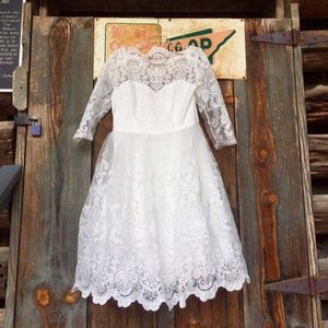 White Lace Dress